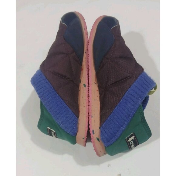 Teva x Cotopaxi ReEmber Slip On Shoes Mocs Size 6 Burgundy Green Granola Girl - Picture 4 of 9